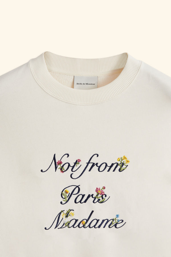 Le Sweatshirt Slogan à Fleurs - image 2